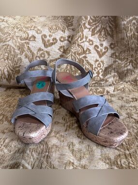 Jellypop Stappy Wedge Sandals Size 7.5 NWT